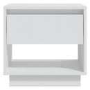 sengebord 45x34x44 cm konstrueret træ hvid