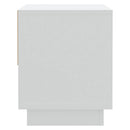 sengebord 45x34x44 cm konstrueret træ hvid