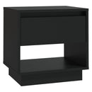sengebord 45x34x44 cm konstrueret træ sort