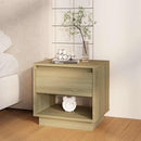 sengebord 45x34x44 cm konstrueret træ sonoma-eg