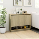 skænk 97x31x75 cm konstrueret træ sonoma-eg