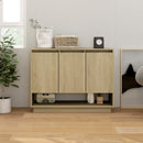 skænk 97x31x75 cm konstrueret træ sonoma-eg