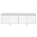 tv-bord 120x30x40,5 cm konstrueret træ hvid
