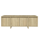 tv-bord 120x30x40,5 cm konstrueret træ sonoma-eg
