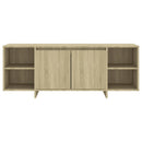 tv-bord 130x35x50 cm konstrueret træ sonoma-eg