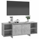 tv-bord 130x35x50 cm konstrueret træ betongrå