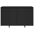 skænk 120x41x75 cm konstrueret træ sort