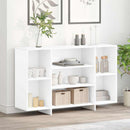 skænk 120x30x75 cm konstrueret træ hvid