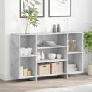 skænk 120x30x75 cm konstrueret træ betongrå