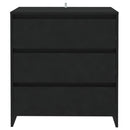 skænk 70x41x75 cm konstrueret træ sort