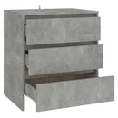 skænk 70x41x75 cm konstrueret træ betongrå