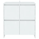skænk 70x41x75 cm konstrueret træ hvid