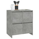 skænk 70x41x75 cm konstrueret træ betongrå