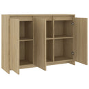 skænk 102x33x75 cm konstrueret træ sonoma-eg