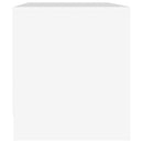 tv-bord 90x35x40 cm konstrueret træ hvid