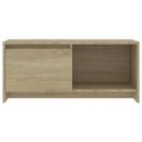 tv-bord 90x35x40 cm konstrueret træ sonoma-eg