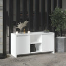 tv-bord 102x37,5x52,5 cm konstrueret træ hvid