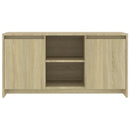 tv-bord 102x37,5x52,5 cm konstrueret træ sonoma-eg