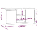 tv-bord 102x37,5x52,5 cm konstrueret træ sonoma-eg