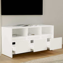tv-bord 102x37,5x52,5 cm konstrueret træ hvid