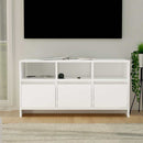 tv-bord 102x37,5x52,5 cm konstrueret træ hvid
