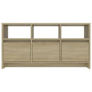 tv-bord 102x37,5x52,5 cm konstrueret træ sonoma-eg
