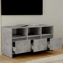 tv-bord 102x37,5x52,5 cm konstrueret træ betongrå