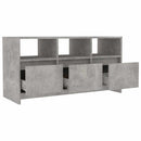 tv-bord 102x37,5x52,5 cm konstrueret træ betongrå