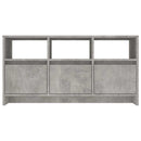 tv-bord 102x37,5x52,5 cm konstrueret træ betongrå