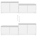 tv-bord 146,5x35x50 cm konstrueret træ hvid