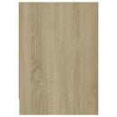 tv-bord 146,5x35x50 cm konstrueret træ sonoma-eg