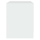 sengeborde 2 stk. 45x34,5x44,5 konstrueret træ hvid