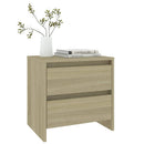 sengebord 45x34,5x44,5 cm konstrueret træ sonoma-eg