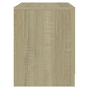 sengeborde 2 stk. 45x34,5x44,5 cm konstrueret træ Sonoma-eg