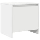 sengebord 45x34x44,5 cm konstrueret træ hvid