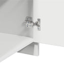sengebord 45x34x44,5 cm konstrueret træ hvid