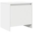 sengeborde 2 stk. 45x34x44,5 cm konstrueret træ hvid