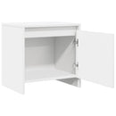 sengeborde 2 stk. 45x34x44,5 cm konstrueret træ hvid