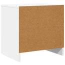sengeborde 2 stk. 45x34x44,5 cm konstrueret træ hvid