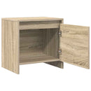 sengeborde 2 stk. 45x34x44,5 cm konstrueret træ sonoma-eg