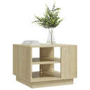 sofabord 55x55x43 cm konstrueret træ sonoma-eg