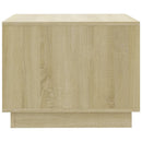 sofabord 55x55x43 cm konstrueret træ sonoma-eg