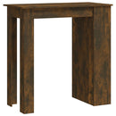 barbord m. opbevaringsstativ 102x50x103,5 cm røget eg