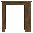barbord m. opbevaringsstativ 102x50x103,5 cm røget eg
