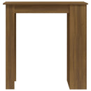 barbord m. opbevaring 102x50x103,5 cm konstrueret træ brunt eg