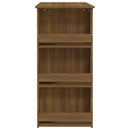 barbord m. opbevaring 102x50x103,5 cm konstrueret træ brunt eg