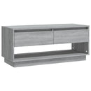tv-bord 102x41x44 cm konstrueret træ grå sonoma-eg
