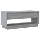 tv-bord 102x41x44 cm konstrueret træ grå sonoma-eg