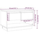 tv-bord 102x41x44 cm konstrueret træ røget egetræsfarve