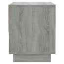 sengeborde 2 stk. 45x34x44 cm konstrueret træ grå sonoma-eg